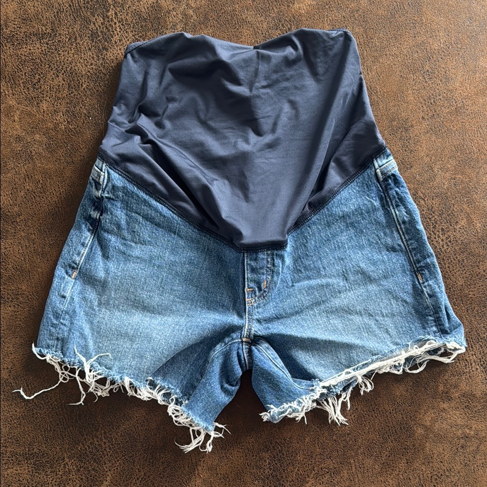 MADEWELL Maternity High-Tide Denim Shorts / Size 24